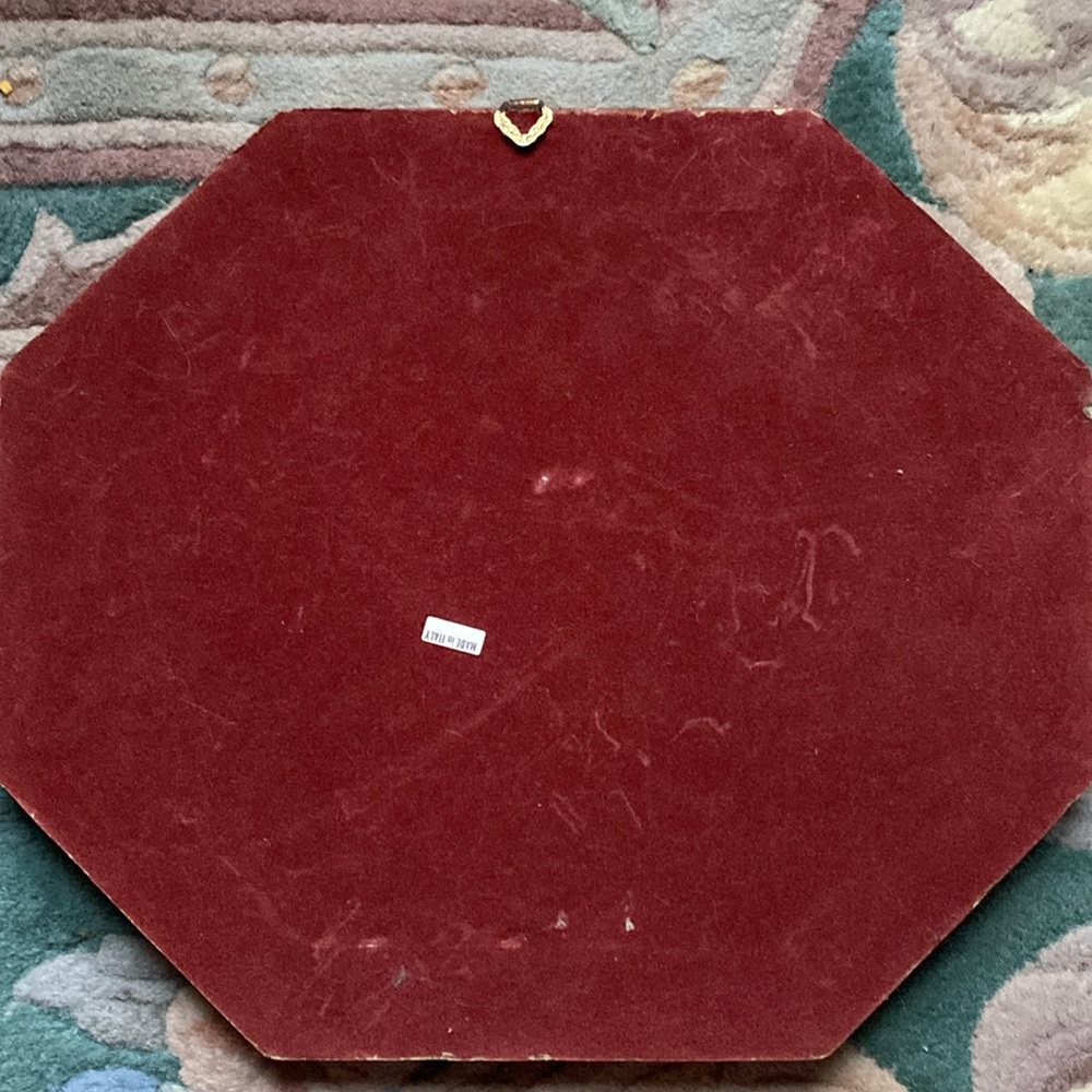 Vintage Framed Under Glass Italian Boat Scene Print - Picture 2 of 12